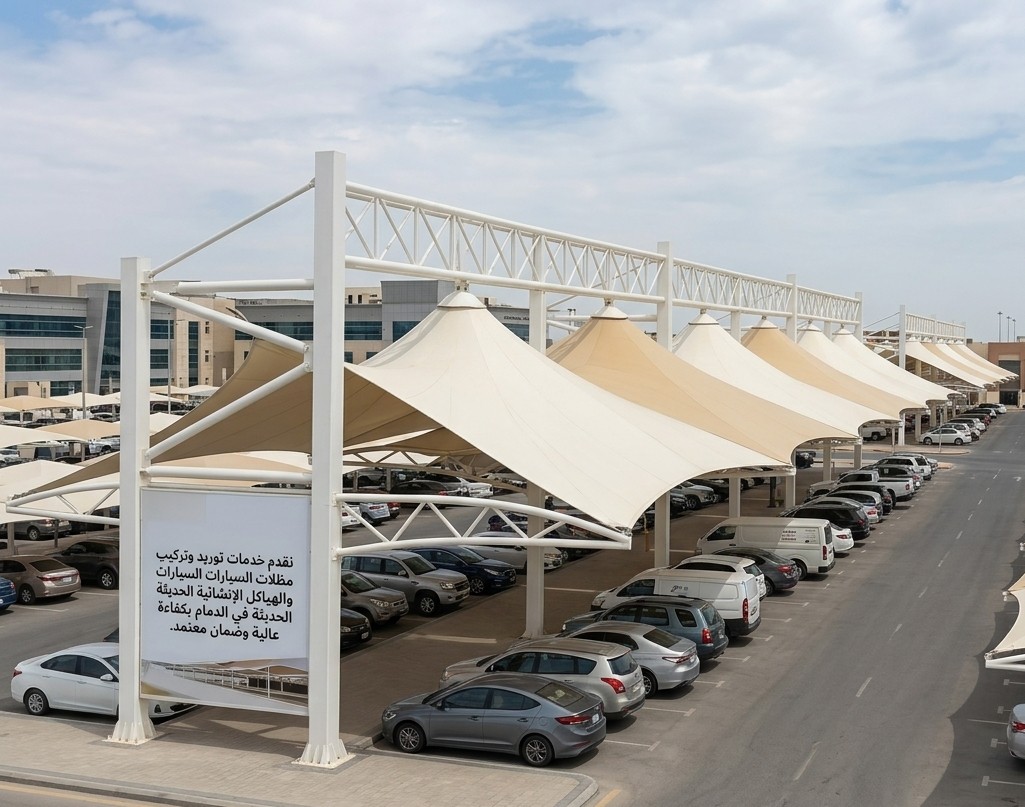 مظلات سيارات حديثة في الدمام whatsapp image 2026 04 16 at 2.43.26 pm